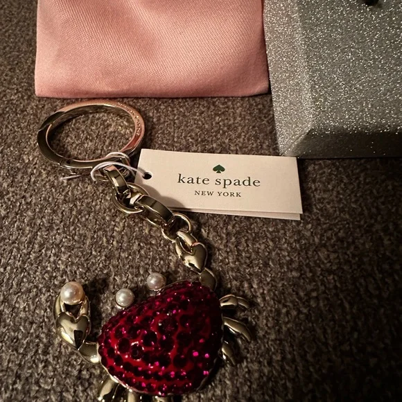 Kate Spade ❤️ Maryland Crab 🦀🦀🦀 Keychain / Bag Charm ~NWT - Picture 5 of 9